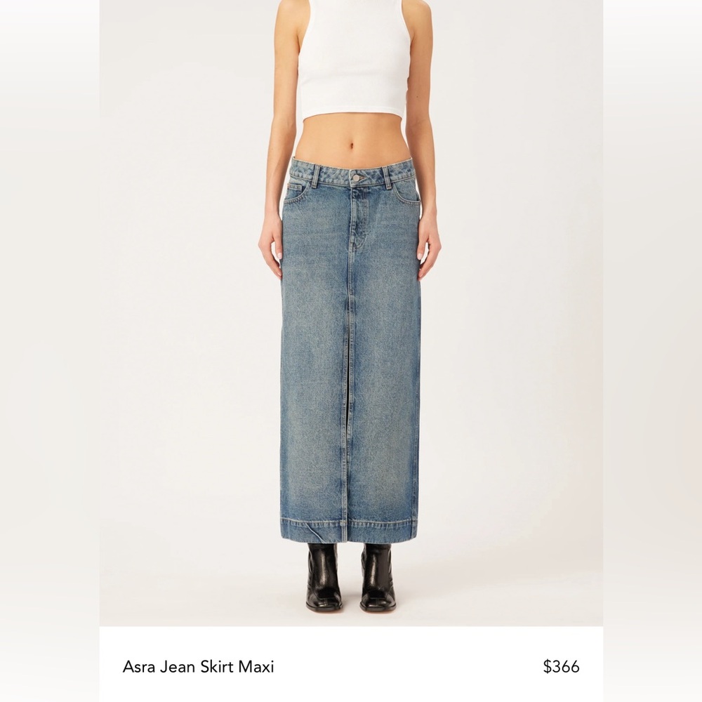 DL 1961 Asra Maxi Jean Skirt sz 26